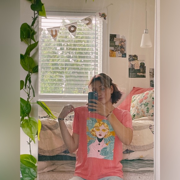 Pink Popart Oversized Graphic Tee - Picture 10 of 10